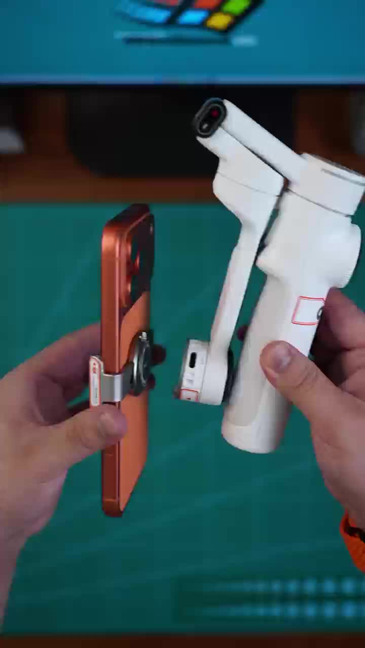 Creator filming accessory presented in a warm wooden setting